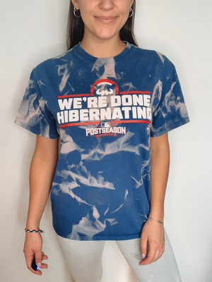 Chicago Cubs "We're Done Hibernating" Bleached Shirt