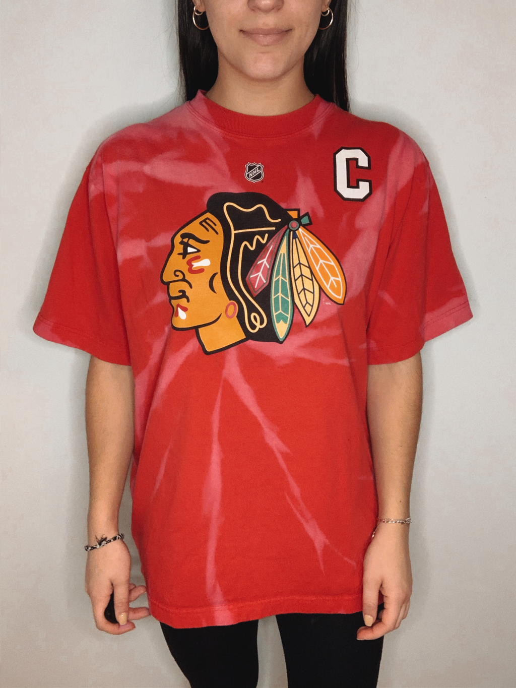 Chicago Blackhawks Toews Spiral Bleached Shirt