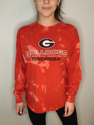 University of Georgia Bleached Long Sleeve Shirt