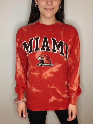Miami of Ohio Bleached Long Sleeve Shirt