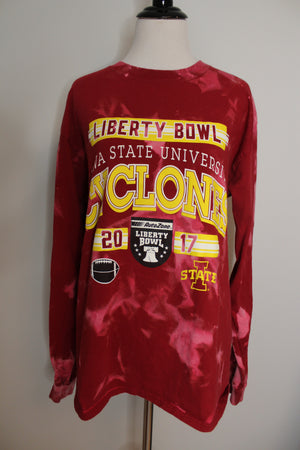 Iowa State Bleached 2017 Liberty Bowl Long Sleeve Shirt