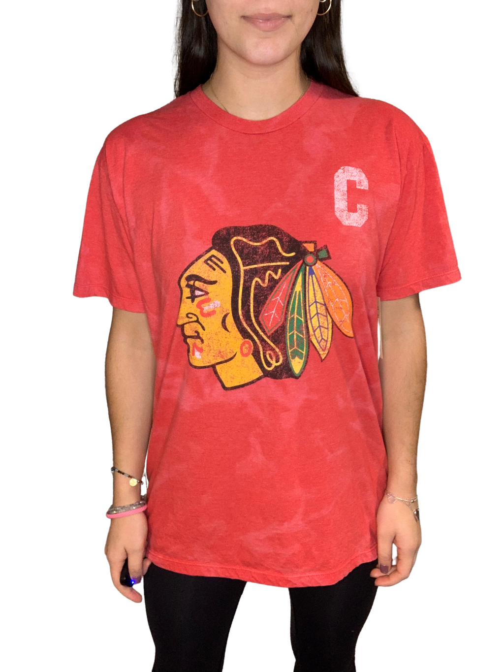 Chicago Blackhawks Stan Mikita Bleached Shirt